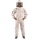 U73 Natural Cotton Beekeeper Suit With Round Veil