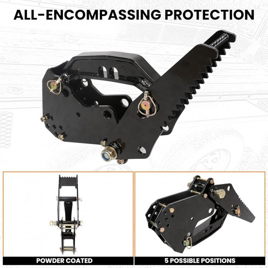 Backhoe Thumb Excavator Bolt On Universal Claw Tractor Attachment Kubota Deere (3.25 Boom Width)