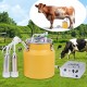 Rechargeable Cow Milking Machine Cow Milker 8L Battery/Electric Portable Milking Machine Automatic Powerful Vacuum Milker Machine Adjustable Suction for Dairy Cows (8L for Cow)