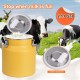 Rechargeable Cow Milking Machine Cow Milker 8L Battery/Electric Portable Milking Machine Automatic Powerful Vacuum Milker Machine Adjustable Suction for Dairy Cows (8L for Cow)