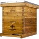 8 Frame Langstroth Beehive Dipped in 100% Beeswax Includes Wooden Frames & Waxed Foundations (1 Deep Box, 1 Medium Box)