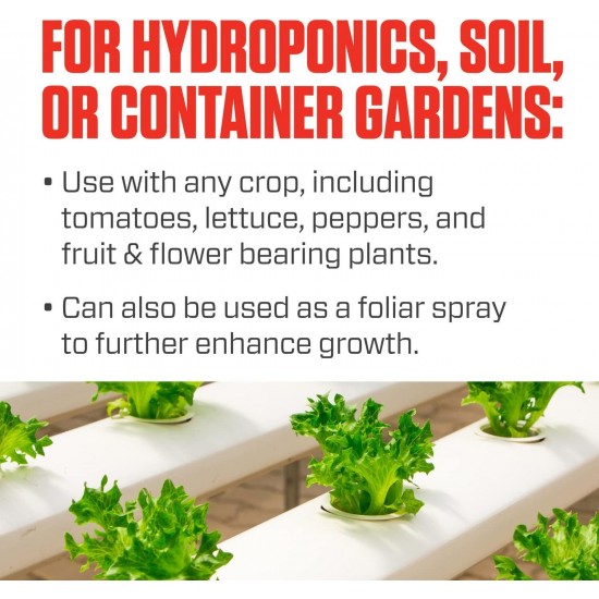 Cal-Mag Plus, A Calcium, Magnesium, And Iron Plant Supplement, Corrects Common Plant Deficiencies, Add To Water Or Use As A Spray, 2-0-0 NPK, 5 Gallon