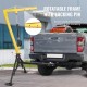 Pickup Truck Hitch Mounted Crane 1000 lbs Capacity, 360° Swivel, Yellow