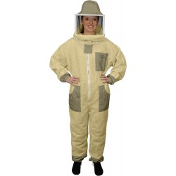 422 Aero Beekeeping Suit with Square Veil, L, Olive