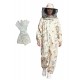 Professional Bee Suit with Round Hood - Thick Cotton Bee Suit Women Floral Colorfull (S)