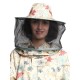 Professional Bee Suit with Round Hood - Thick Cotton Bee Suit Women Floral Colorfull (S)