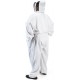 411P Big and Tall Polycotton Beekeeping Suit with Fencing Veil, 4XL, Arctic White