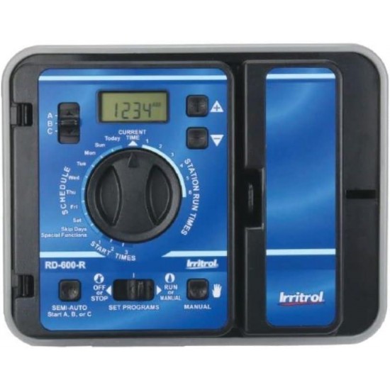 Rain Dial RD600-INT-R 6 Station Indoor Irrigation Controller