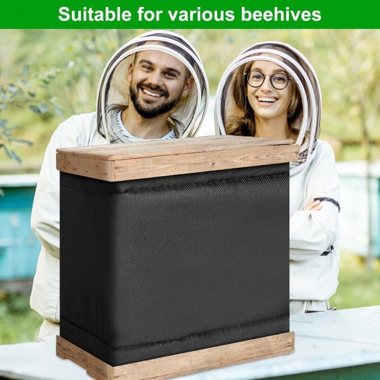 6 Pack 10 Frame Winter Bee Hive Protection Cover Warm Oxford Beehive Wraps Windproof Bee Hive Insulation Wrap Beekeeper Beekeeping Equipment Tool Supplies, 75.6 x 21.3 Inch