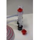 Goat Assembly Silicone Liners, Clear Shells Milk and Pulsator Hose with Plugs by Melasty