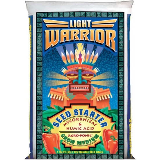 FoxFarm FX14023 Light Warrior Soilless Seed Germinator Starter Mix Garden Potting Mix, 1 Cubic Foot, 4 Pack