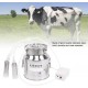 Electric Milking Machine, 14L Portable Stainless Steel Milker Milking Machine Adjustable with Vacuum Pump Speed Adjustable for Sheep Cows (for Cow US Plug 100-240V)