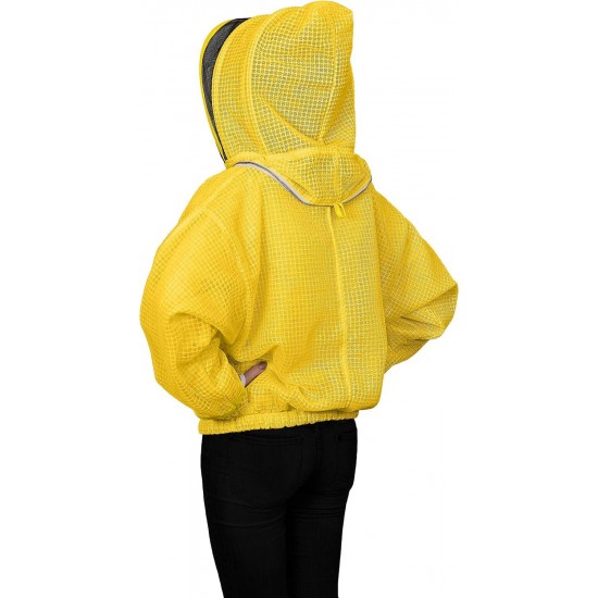 321 Aero Beekeeping Jacket with Fencing Veil, XXXL, Yellow