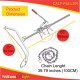 Stainless Steel Calf Puller Calving Durable Ratchet Delivery Cattle Birthing Veterinary Instruments by WDL, Silver, 65 inches