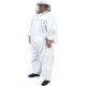 430P Big and Tall Ventilated Beekeeping Suit with Round Veil, 6XL, Arctic White