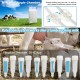 Electric Milking Machine for Goats/Cows 3L/7L/14L Portable Pulsation Vacuum Pump Milker with Stainless Steel Milk Bucket