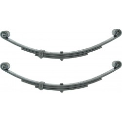 2)- Boat Trailer 3 Leaf Double Eye Springs (1 Pair) 20'' 3700lbs Capacity Per Pair, Black (24001-2)