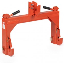 3 Point Quick Hitch Adaption to Category 1 Tractors, 3000 LB Lifting Capacity, 27.5 Between Lower Arms, 14.5 ~17.5 Level Adjustment, Orange Finish