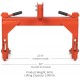 3 Point Quick Hitch Adaption to Category 1 Tractors, 3000 LB Lifting Capacity, 27.5 Between Lower Arms, 14.5 ~17.5 Level Adjustment, Orange Finish