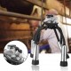 Cow Milk Collector,240CC Milking Cluster Cow Milker Claw Cluster Complete,4 Stainless Steel Shells,4 Air Tubes,2 Blind Stoppers for Vacuum Pump Milking Machine