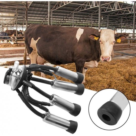 Milking Cluster, 240CC Cow Milking Cluster Milk Cup Set Milking Machine Replacement Milk Claw Cluster