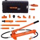 10 Ton Porta Power Kit, Hydraulic Ram with Pump, Car Jack with 4.6 ft/1.4 m Oil Hose, Bent Frame Repair Tool with Storage Case for Automotive, Garage, Heavy Equipment, Mechanic (22046 LBS)