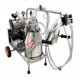 Electric Milking Machine, Farm Bucket Milker, SS Vacuum Pump Milking Machine for Cows/Goats with 25L 304 Stainless Steel Bucket,10-12Cows/Hour, with Wheels Easily Move for Cows/Sheeps