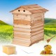 Wooden Beehive House Kit Automatic Beehives Boxes Starter Kit for Beekeepers