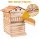 Wooden Beehive House Kit Automatic Beehives Boxes Starter Kit for Beekeepers