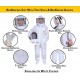 Three Layer Ultra Ventilated Mesh Beekeeping Bee Suit with Beekeeper Gloves & Two Beekeeping Veils for Men & Women.