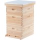 Bee Hive Boxes Starter Kit, 3 Layer Bee House with 10 Medium and 20 Deep Frames & Foundations, Langstroth Beehive for Bee Keeping, Beekeeping Supplies with Plastic Queen Excluder and Nails