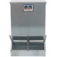 2 Door Heavy Duty Galvanized Steel Alloy Supplement Outdoor Hog Feeder with  Acting Doors for 8 Full Grown Hogs and Pigs