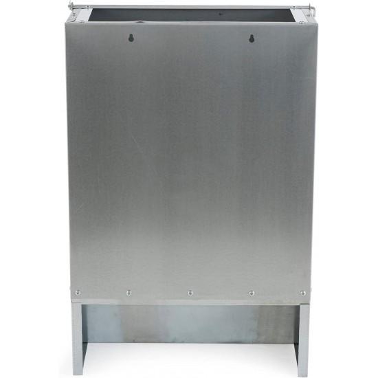 2 Door Heavy Duty Galvanized Steel Alloy Supplement Outdoor Hog Feeder with  Acting Doors for 8 Full Grown Hogs and Pigs