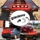 23.6 Wireless Tow Trailer Light Bar LED with 4-Pin Round Transmitter Powerful Magnetic Base for Truck Roadblock Cars Battery Brake/Turn Signal Emergency Tow Light Bar