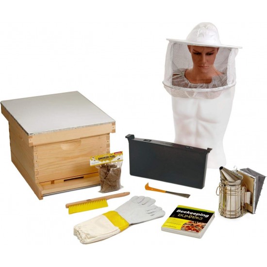 10-Frame Deluxe Beginner Hive Kit - Little Giant - Premium Beekeeping Starter Kit for Beginners (Item No. HIVE10KIT)