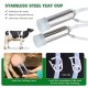 10L Cow Milking Machine Pulsation Vacuum Pump Electric Milker Automatic Portable Livestock Milking Machine with Stainless Steel Milk Bucket Tube Brush