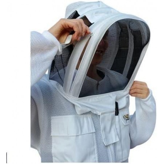 Beekeeping Suit Ventilated Air Mesh with Fencing & Round Brim Hat