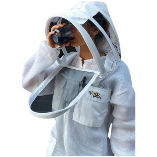 Beekeeping Suit Ventilated Air Mesh with Fencing & Round Brim Hat