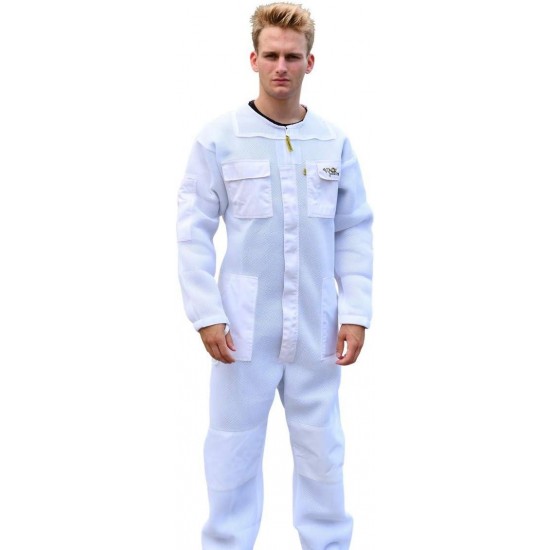 Beekeeping Suit Ventilated Air Mesh with Fencing & Round Brim Hat