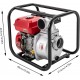 3inch Gasoline Engine Water Pump 7.5 HP 4-Stroke Gas Powered Trash Water Transfer Pump 212CC Portable High Pressure Garden Greenhouse Irrigation Petrol Pump w/24.61 ft Hose (3Inch 212CC)