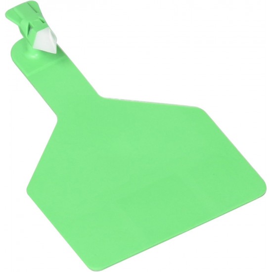 100 Count 1-Piece Blank Tags for Cows, Green