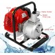 Gasoline Water Pump Water Transfer Pump, 2-Stroke 1.7HP 43CC, Gas Powered High Pressure for Irrigation Gardening Landscaping Lawn Irrigation Pool