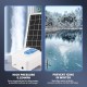 Solar Pond Aerator, 40W Solar Aerator Pond Bubbler with 6 Air Stones 40Ft Tube, Solar Powered Air Pump Oxygen Pump for Outdoor Ponds Stock Fish Tank Koi Pond Hydroponics Wildlife