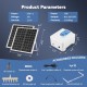 Solar Pond Aerator, 40W Solar Aerator Pond Bubbler with 6 Air Stones 40Ft Tube, Solar Powered Air Pump Oxygen Pump for Outdoor Ponds Stock Fish Tank Koi Pond Hydroponics Wildlife