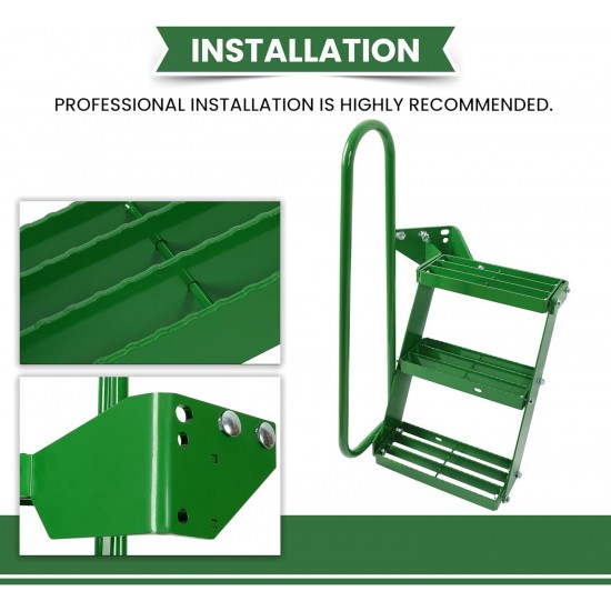 Left Hand Stair Step Kit Compatible with John Deere 4050 4240 4430 4630 4440 4230 LH Handrail