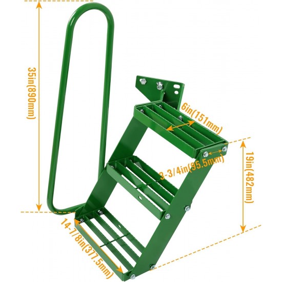 Left Hand Stair Step Kit Compatible with John Deere 4050 4240 4430 4630 4440 4230 LH Handrail