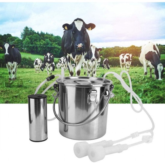 EU Plug Goat Milking Kit, Milking Kit, Portable Impulse Milker Electric Milking Machine Cows Sheep Livestocks for Goats(For sheep)