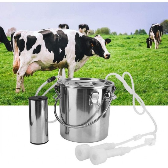 EU Plug Goat Milking Kit, Milking Kit, Portable Impulse Milker Electric Milking Machine Cows Sheep Livestocks for Goats(For sheep)