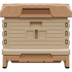 Ergo Insulated Bee Hive Set [NO Frames Included] (Single Deep, Tan Body Green Entrance)