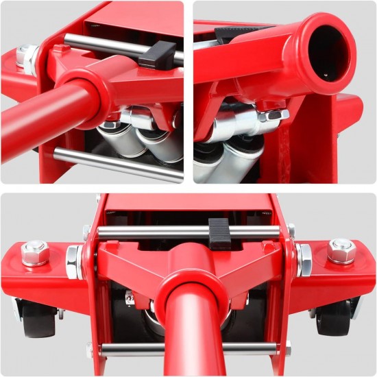 TOOLS-00235 Low Profile Hydraulic Trolley Service/Floor Jack, 3 Ton (6000 lbs) Capacity, Lifting Range 3-20